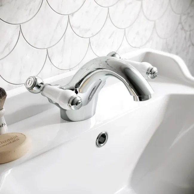 Beauly Traditional Chrome Basin Mixer Tap