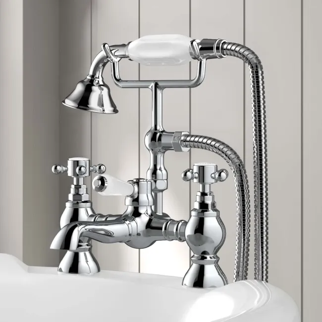 Thames Traditional Chrome Bath Shower Mixer Tap