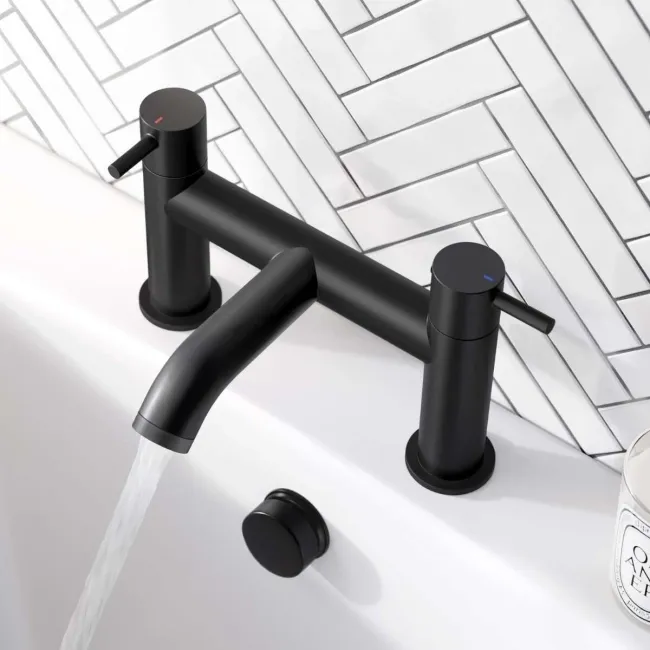 Trent Matt Black Bath Filler