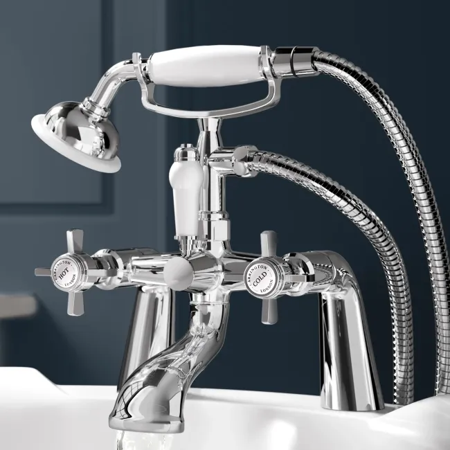 Nairn Traditional Chrome Bath Shower Mixer Tap
