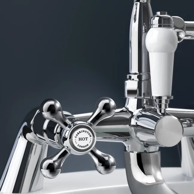 Bray Traditional Chrome Bath Shower Mixer Tap