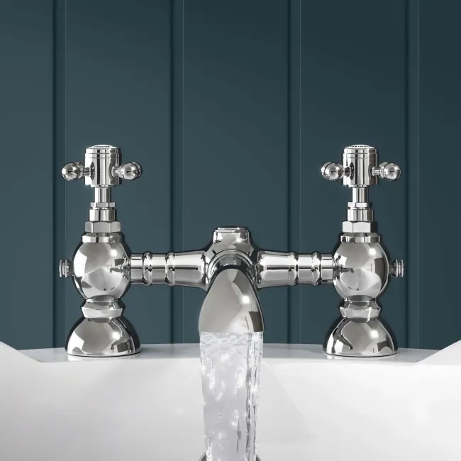 Tweed Traditional Chrome Bath Filler