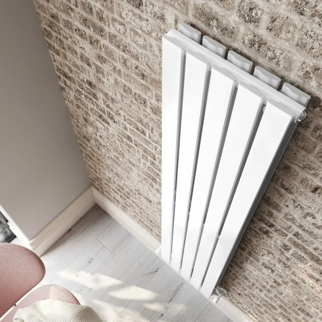 Faro White Double Flat Panel Vertical Radiator 1600x350mm