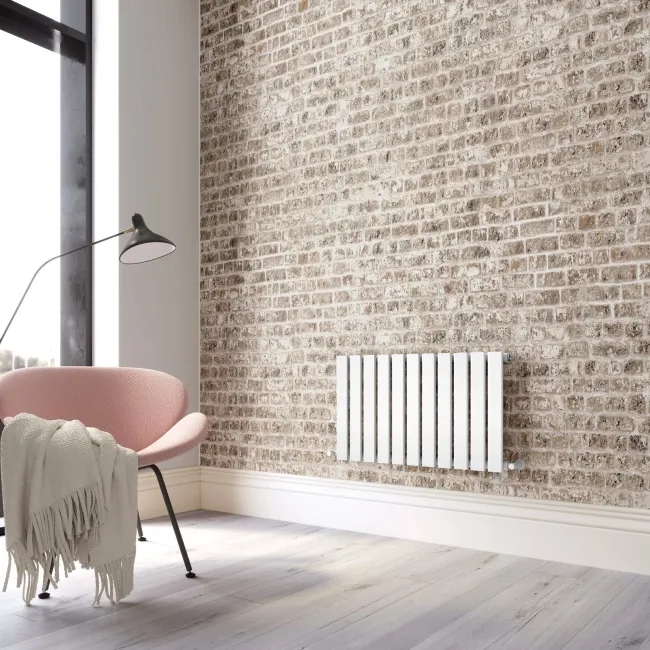 Faro White Single Flat Panel Horizontal Radiator 450x770mm