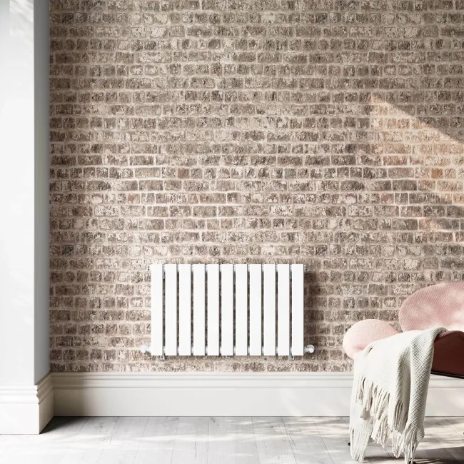 Faro White Single Flat Panel Horizontal Radiator 450x770mm