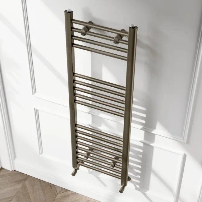 Barcelona Antique Gold Straight Heated Towel Rail 1200x400mm