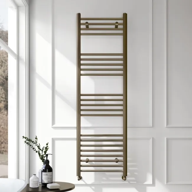 Barcelona Antique Gold Straight Heated Towel Rail 1600x500mm