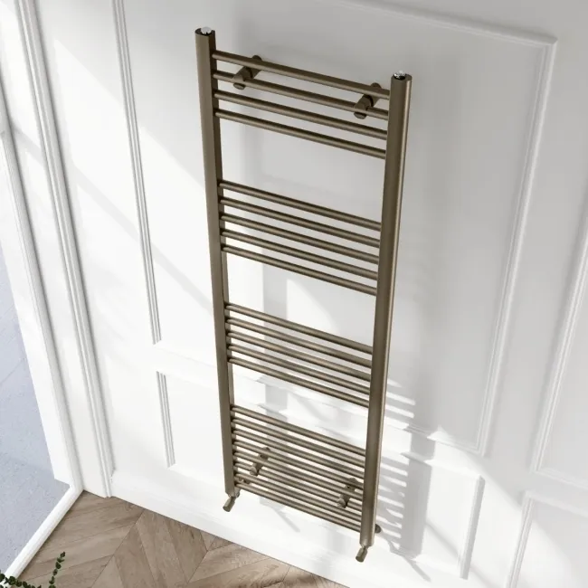 Barcelona Antique Gold Straight Heated Towel Rail 1600x500mm