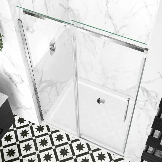 Stockholm Easy Clean 8mm Frameless Sliding Shower Door 1200mm