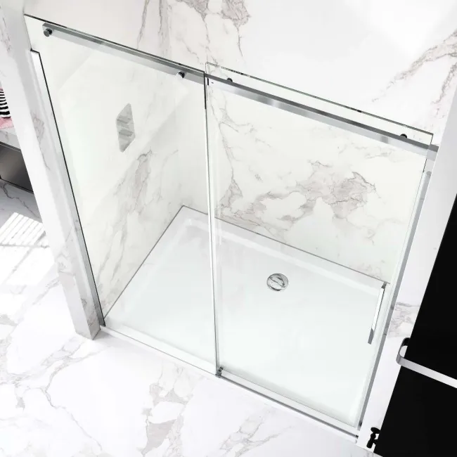 Stockholm Easy Clean 8mm Frameless Sliding Shower Door 1400mm