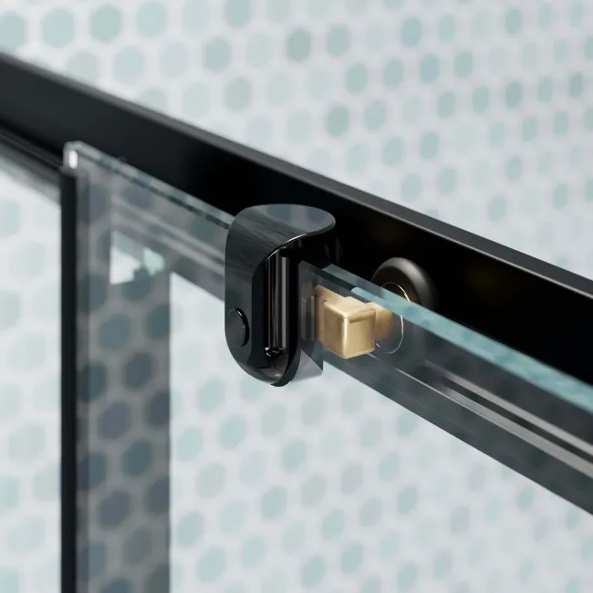 London Matt Black 6mm Corner Entry Shower Enclosure 760x760mm