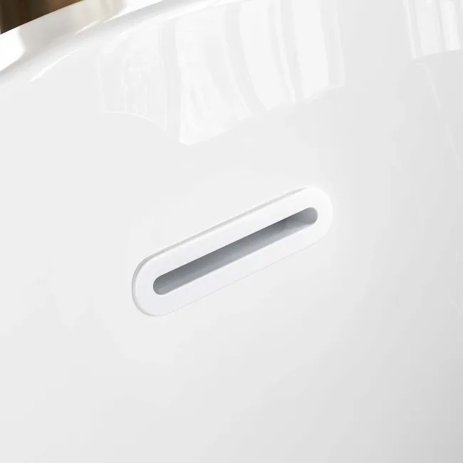 Trafalgar Silver Effect 1700mm Freestanding Roll Top Slipper Bath