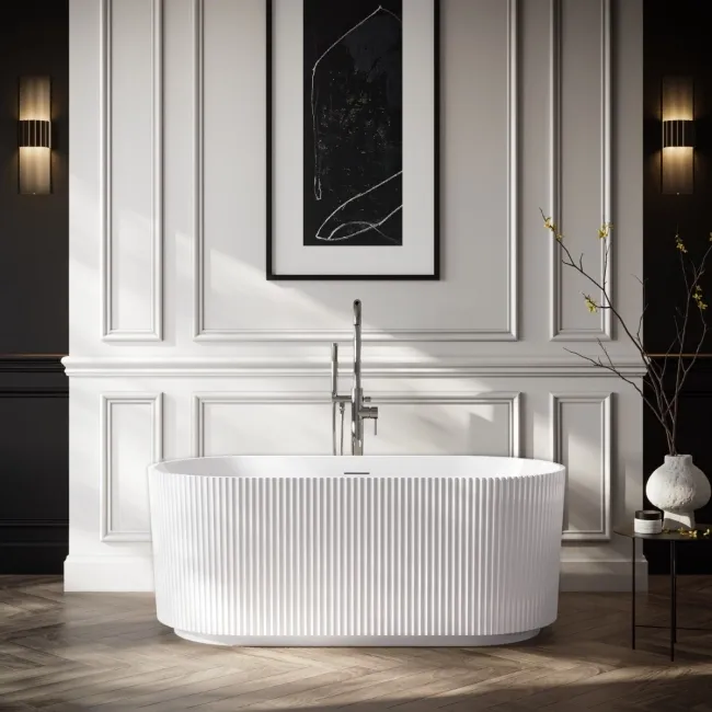 Barnet 1500mm Fluted Freestanding Bath