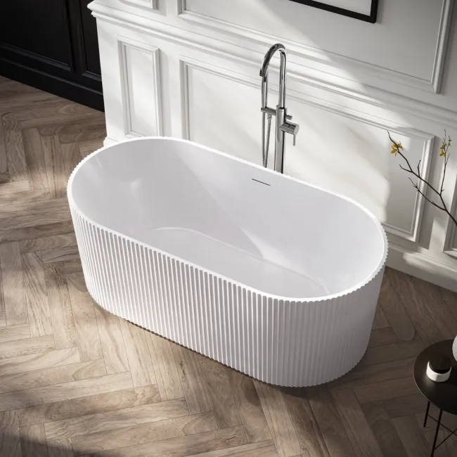 Barnet 1500mm Fluted Freestanding Bath