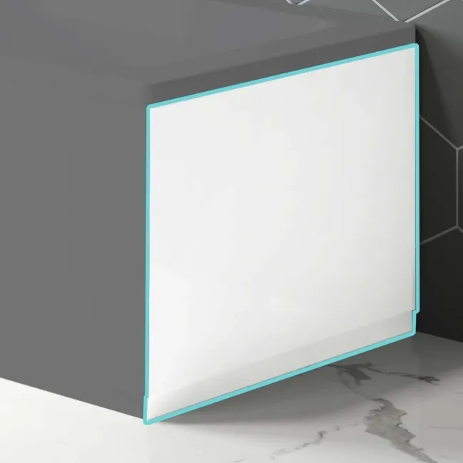 Gloss White Wooden Bath End Panel 750mm