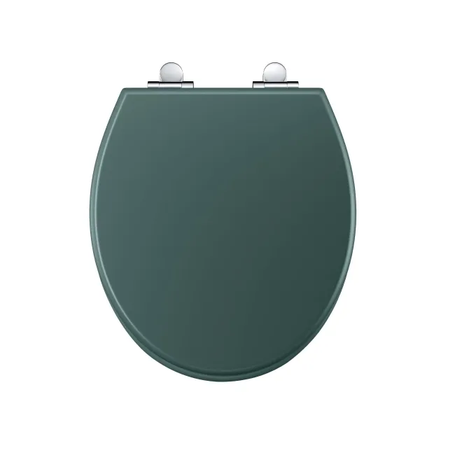 Hudson Traditional Midnight Green Wooden Soft Close Toilet Seat