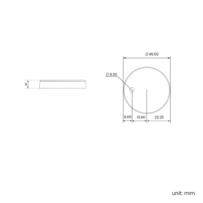 Brushed Brass Toilet Seat Round Hinge Cover Caps 46.5mm