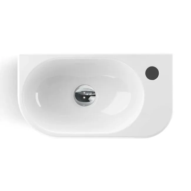 Georgia Wall Hung Right Hand 400mm Cloakroom Basin
