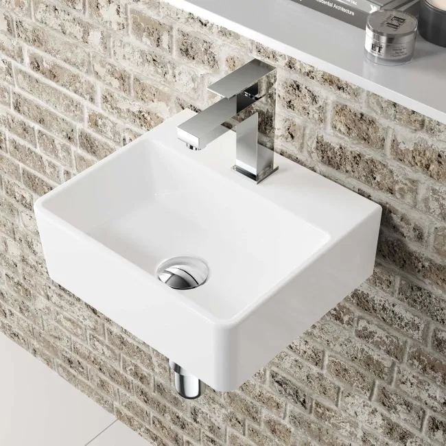 Virginia Square Wall Cloakroom Hung Basin 330mm