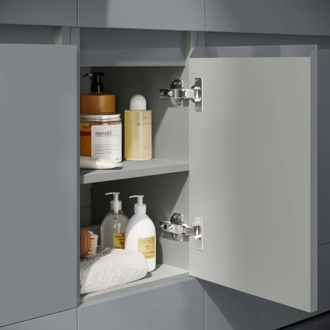 Foster Stone Grey Side Cabinet Unit 300mm