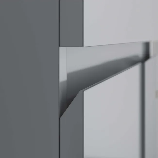 Foster Stone Grey Side Cabinet Unit 300mm