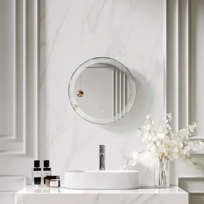 Blake Round Illuminated LED Mirror 500mm