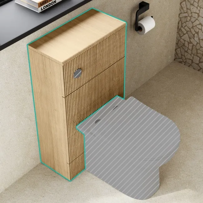 Havana Country Oak 500 Toilet Unit