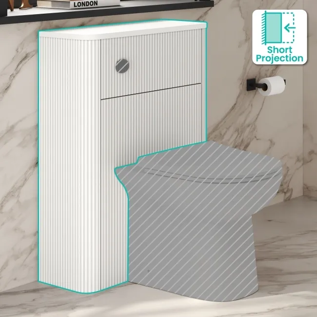 Sorrento Coastal White 600 Toilet Unit