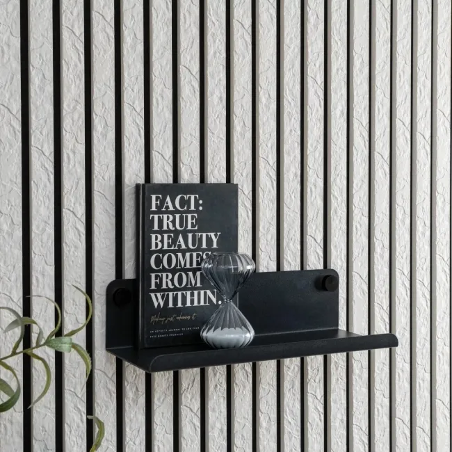 Trepanel Customise® Black Shelf 359mm inc Black Screws