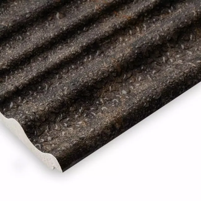 Trepanel Aqua 3D® Waterproof Dark Grey/Gold Marble Effect Grooved Wall Panel 3 Pack ( Covers 0.87 SQM)