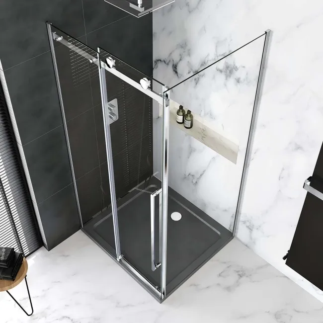 Oslo Premium Easy Clean 8mm Sliding Shower Enclosure 1100x900mm