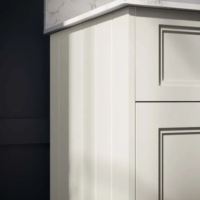 Lucia Chalk White Vanity with Marble Top & Undermount Basin 630mm