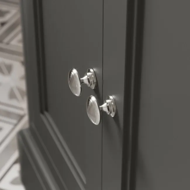 Lucia Graphite Grey Vanity with Oak Effect Top & Round Counter Top Basin 640mm