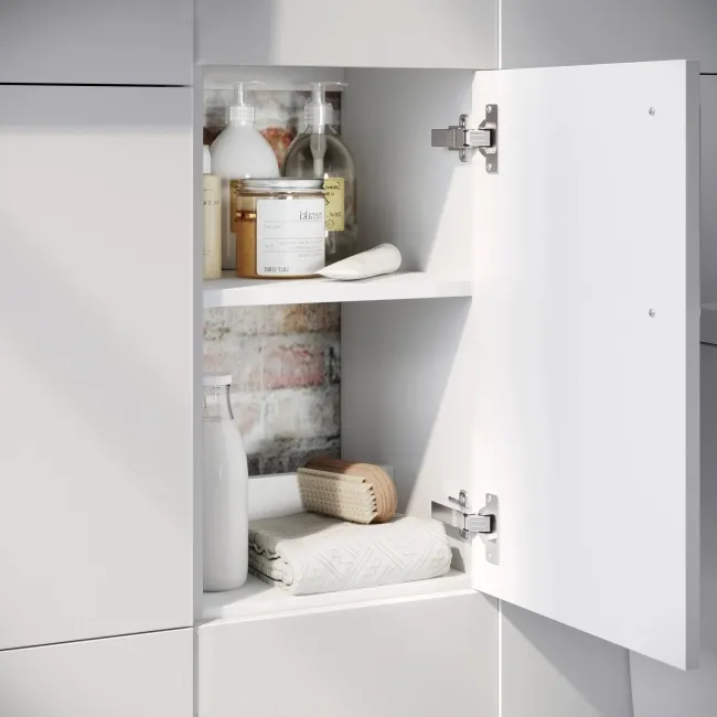 Harper Gloss White Combination Vanity Basin and Boston Toilet 1500mm - Black Accents