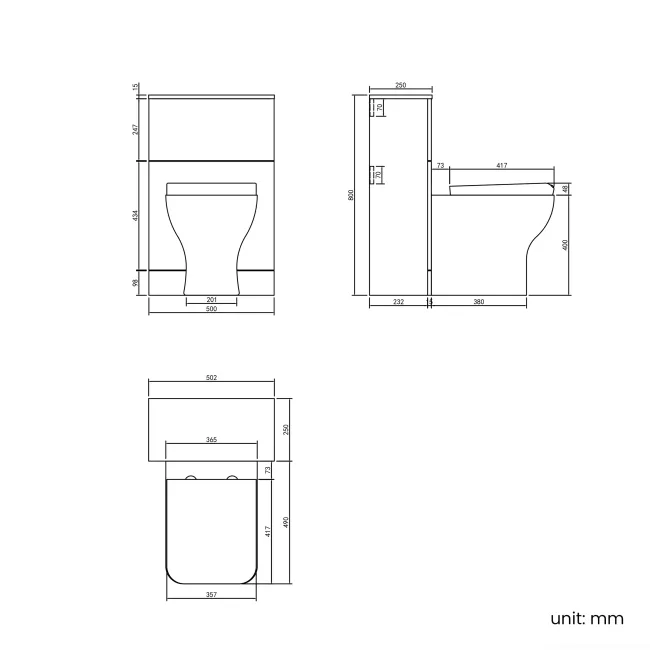 Midnight Green Slimline Back To Wall Unit and Atlanta Toilet - Black Accents