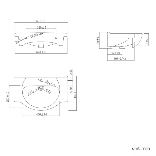 Quartz Gloss White Basin Vanity and Back To Wall Toilet Unit 1150mm - Excludes Toilet