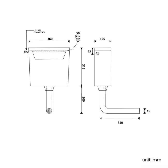 Capri Fog Grey Combination Vanity Basin and Austin Toilet 1150mm - Chrome Handles