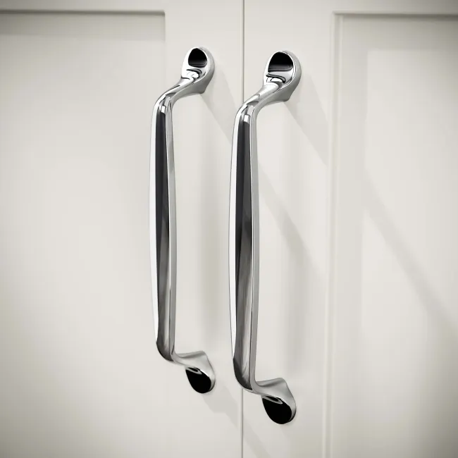 Milos Cotton White Vanity with Troy Basin 800mm - Traditional Handles