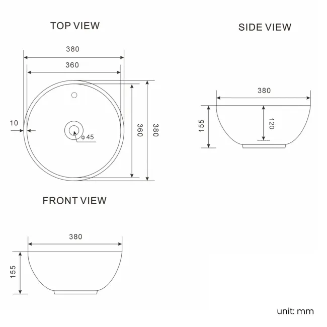 Milos Slate Grey Vanity with Mesa Basin 500mm - Brushed Handles