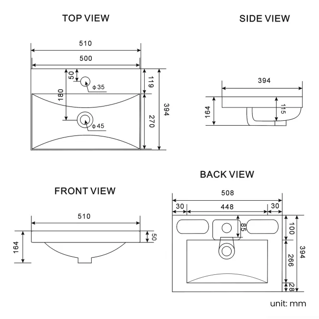 Havana Fluted Country Oak Basin Vanity and Back To Wall Toilet Unit 1000mm (Excludes Toilet) - Chrome Handles