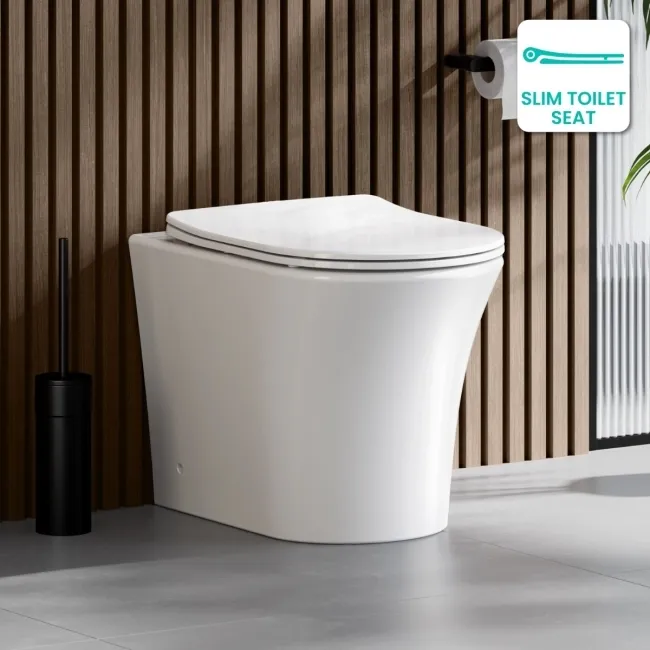 Tucson Rimless Back To Wall Toilet With Premium Soft Close Slim Seat
