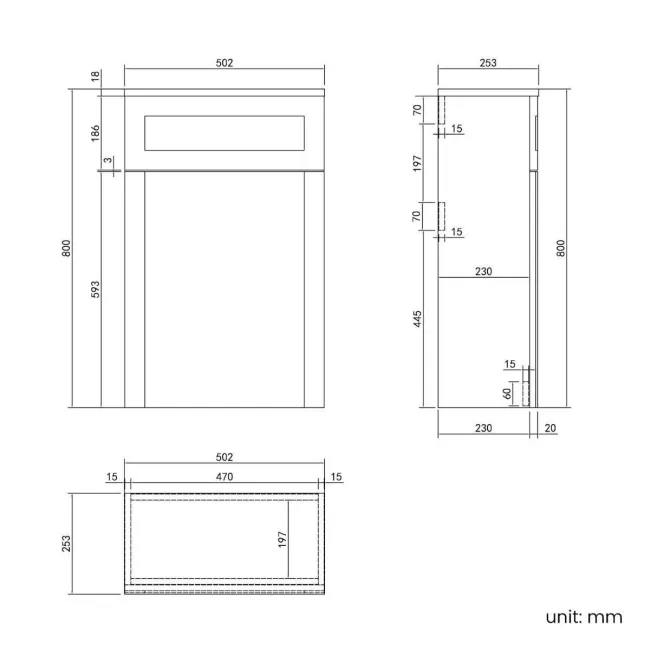 Milos Navy Blue Combination Vanity Basin and Houston Toilet 1300mm - Chrome Handles