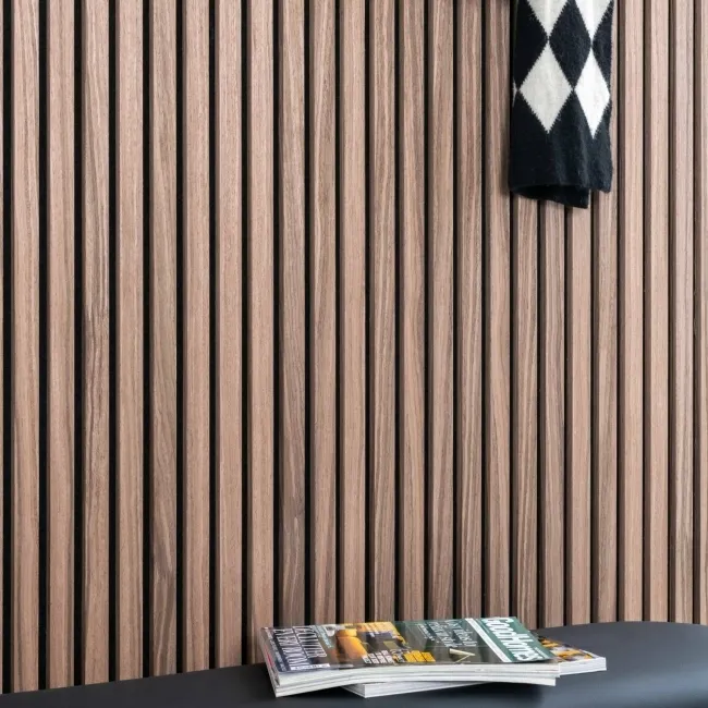 Trepanel® Autumn Brown Oak Acoustic Wood Wall Panels