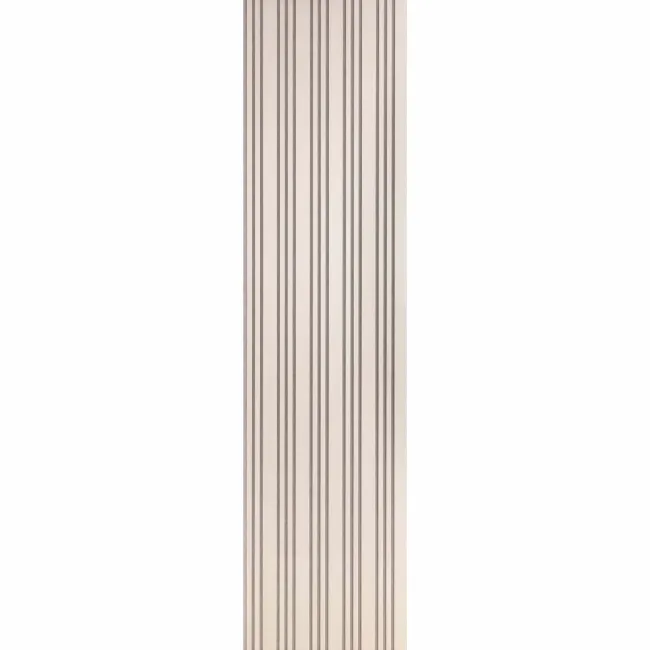 Trepanel Design® Light Oak on Antique White Felt Multi Width Acoustic Wood Slat Panels