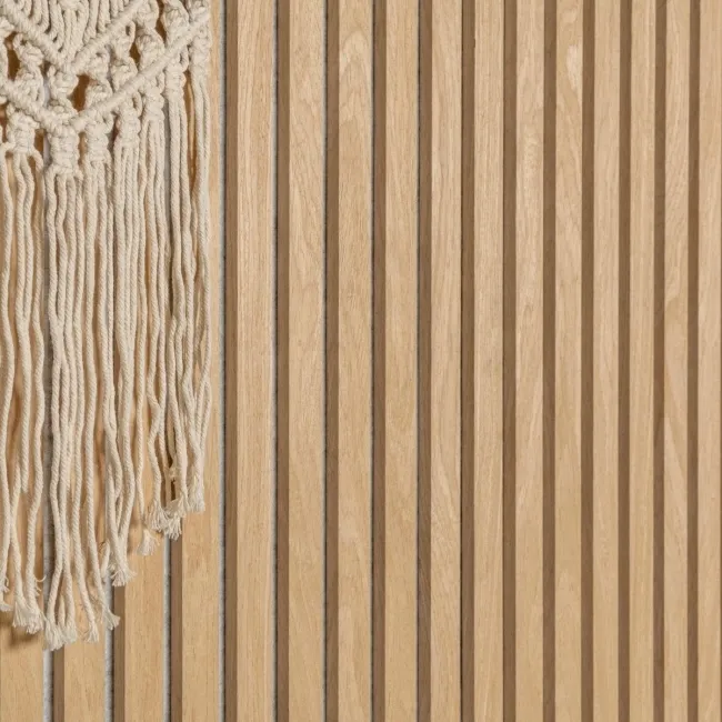 Trepanel® Oak on Grey Felt Acoustic Wood Wall Panels