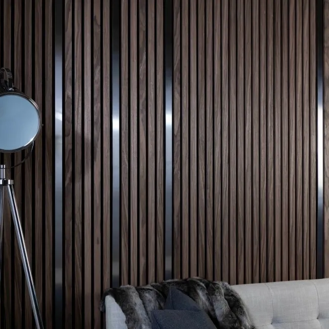 Trepanel® Stainless Steel Brushed Silver Decorative Acoustic Slat Cover