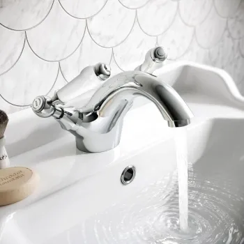 Beauly Traditional Chrome Basin Mixer Tap