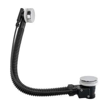 Wirquin Cable Operated Pop up Bath Waste with Chrome Mushroom Head