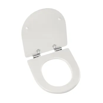 Kansas Traditional Cotton White Wooden Soft Close Seat