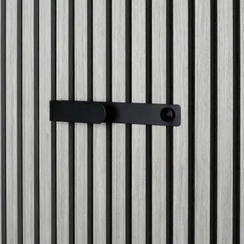 Trepanel Customise® Black Horizontal Metal Hook with Black Screw